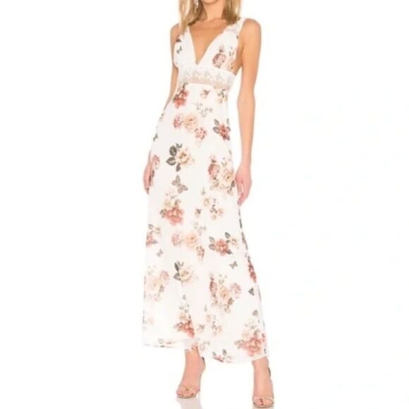 MAJORELLE Dresses & Skirts - Like New! MAJORELLE Maggie Dress in White Zinnia Maxi in Size S